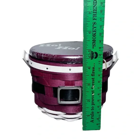 Longaberger NEW 1st Edition 2010 Santa Belly "Ho! Ho! Ho!" Basket Set Christmas - Picture 4 of 16